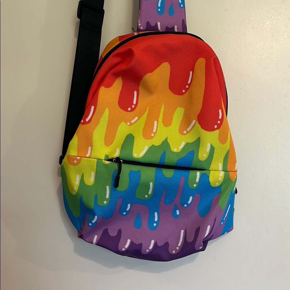 Tyler Wallach Colorful Drip Pattern crossbody